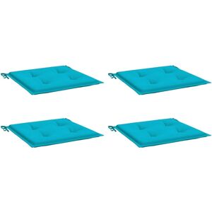 vidaXL Gartensitzkissen 4 Stück Türkis - Gartensitzkissen vidaXL Gartensitzkissen 4 Stück Türkis - Gartensitzkissen