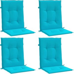 vidaXL Lage rugkussens - 4 stuks turquoise stof 100 x 50 x 4 cm vidaXL Lage rugkussens - 4 stuks turquoise stof 100 x 50 x 4 cm