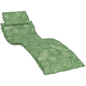 Coussin de chaise longue en tissu Oxford à motif de feuilles - Vert - Coussin de chaise longue - Publicité Coussin de chaise longue en tissu Oxford à motif de feuilles - Vert - Coussin de chaise longue - Publicité