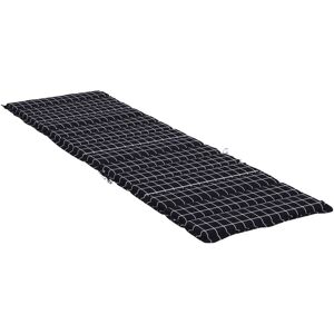 vidaXL Kissen - Schwarz Karo - Kissen für Sonnenliegen vidaXL Kissen - Schwarz Karo - Kissen für Sonnenliegen
