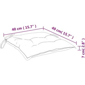 vidaXL Stuhlkissen - Rosa - 40x40x7 cm - Für drinnen und draußen vidaXL Stuhlkissen - Rosa - 40x40x7 cm - Für drinnen und draußen