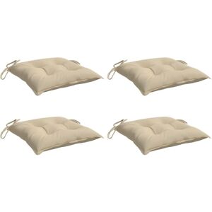 vidaXL Almohadillas para palets 4 pcs beige 50x50x7 cm tela oxford vidaXL Almohadillas para palets 4 pcs beige 50x50x7 cm tela oxford