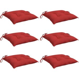 vidaXL Coussin pour palette 6 pièces Rouge 50x50x7 cm Tissu Oxford - Publicité vidaXL Coussin pour palette 6 pièces Rouge 50x50x7 cm Tissu Oxford - Publicité