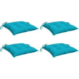 vidaXL Coussin de Chaise - 50x50x7 cm - Turquoise - Tissu Oxford - 4 pièces - Publicité vidaXL Coussin de Chaise - 50x50x7 cm - Turquoise - Tissu Oxford - 4 pièces - Publicité