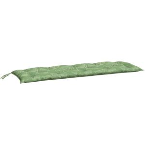 vidaXL Gartenbankkissen Blattmuster 150x50x7 cm Oxford Stoff Grün - Gartenbank vidaXL Gartenbankkissen Blattmuster 150x50x7 cm Oxford Stoff Grün - Gartenbank