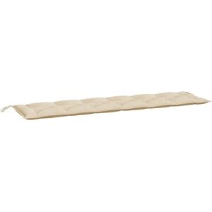 vidaXL Cojín para banco de jardín - Tejido Oxford duradero - Beige - 200x50x7 cm vidaXL Cojín para banco de jardín - Tejido Oxford duradero - Beige - 200x50x7 cm