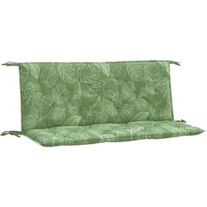 vidaXL Tuinbankkussens - Bladpatroon - 120x50x7 cm vidaXL Tuinbankkussens - Bladpatroon - 120x50x7 cm