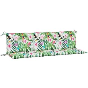 vidaXL Garden Bench Cushions 2 pcs Multicoloured Oxford Fabric - Garden bench cushions vidaXL Garden Bench Cushions 2 pcs Multicoloured Oxford Fabric - Garden bench cushions