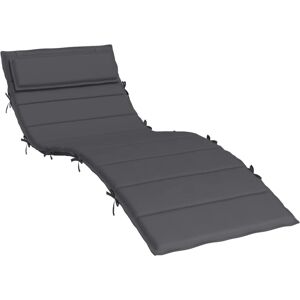 VidaXL - Ligbedkussen - 180x60x3 - Oxford - Stof - Antraciet VidaXL - Ligbedkussen - 180x60x3 - Oxford - Stof - Antraciet
