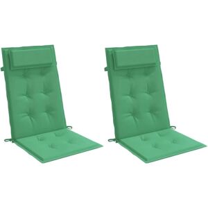 vidaXL Hoge rugkussens - Groen Oxford stof vidaXL Hoge rugkussens - Groen Oxford stof