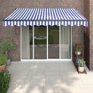 Maisonchic Aluminium- und Stoffmarkise - Blau/Weiß 3,5x2,5m Maisonchic Aluminium- und Stoffmarkise - Blau/Weiß 3,5x2,5m