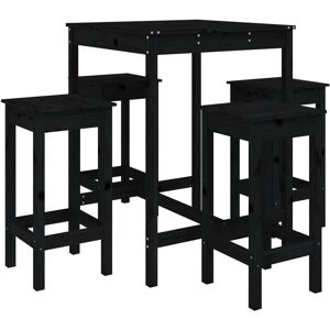 vidaXL Garden Bar Set Wooden Table and Chairs Pub Set - Garden Bar Set vidaXL Garden Bar Set Wooden Table and Chairs Pub Set - Garden Bar Set