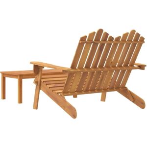 vidaXL Garden Lounge Set with Acacia Wood - 2 Pieces vidaXL Garden Lounge Set with Acacia Wood - 2 Pieces