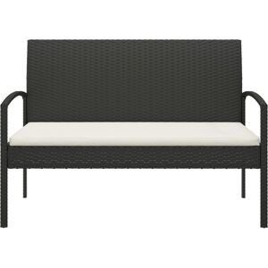 VIDAXL Havebænk med pude - Havebænk i Polyrattan VIDAXL Havebænk med pude - Havebænk i Polyrattan