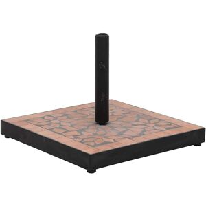 vidaXL Parasol Base Terracotta Square 12 kg - Umbrella Base vidaXL Parasol Base Terracotta Square 12 kg - Umbrella Base