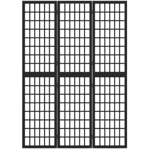 vidaXL Black 3-Panel Japanese Style Folding Room Divider - Room Divider vidaXL Black 3-Panel Japanese Style Folding Room Divider - Room Divider