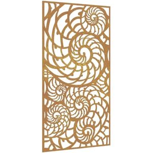 vidaXL Garden Wall Decoration Corten Steel Shell Design Brown - Garden Wall Decoration vidaXL Garden Wall Decoration Corten Steel Shell Design Brown - Garden Wall Decoration