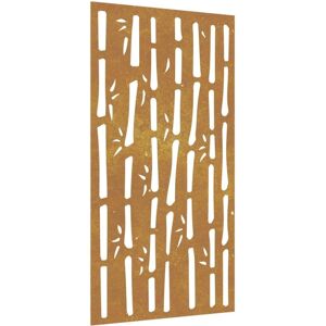 vidaXL Garden Wall Decoration - Corten Steel Bamboo - 105x55cm vidaXL Garden Wall Decoration - Corten Steel Bamboo - 105x55cm