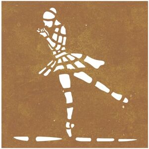 vidaXL Garden Wall Decoration Corten Steel Ballet Dancer - Garden Wall Decoration vidaXL Garden Wall Decoration Corten Steel Ballet Dancer - Garden Wall Decoration