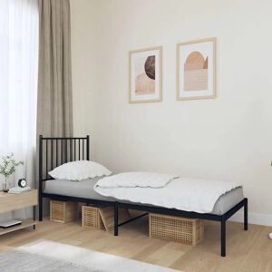 vidaXL Metal Bed Frame with Headboard - Bed Type vidaXL Metal Bed Frame with Headboard - Bed Type