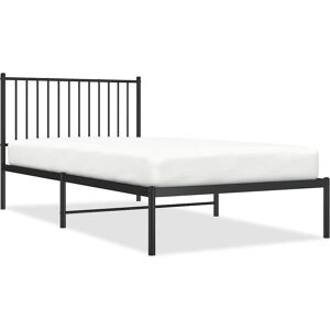 vidaXL Steel Bed Frame with Headboard - Bed Type vidaXL Steel Bed Frame with Headboard - Bed Type