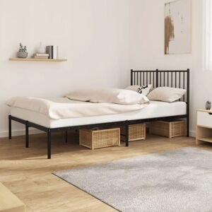 vidaXL Metal Bed Frame with Headboard - Bed Type vidaXL Metal Bed Frame with Headboard - Bed Type