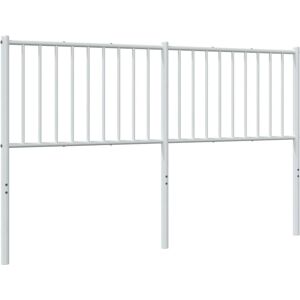 vidaXL White Metal Headboard 160 cm - Headboard vidaXL White Metal Headboard 160 cm - Headboard