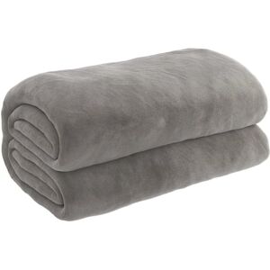 vidaXL Weighted blanket with cover gray 200x230 cm 9 kg fabric vidaXL Weighted blanket with cover gray 200x230 cm 9 kg fabric