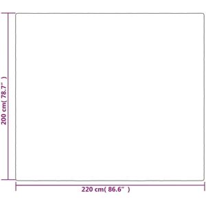 vidaXL Weighted blanket with cover gray 200x220 cm 13 kg fabric vidaXL Weighted blanket with cover gray 200x220 cm 13 kg fabric