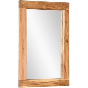 Miroir Murale vidaXL 70x50cm Bois d'Acacia Massif Décor Rustique - Publicité Miroir Murale vidaXL 70x50cm Bois d'Acacia Massif Décor Rustique - Publicité