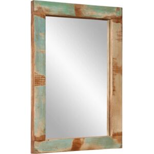 Miroir mural multicolore en bois recyclé et verre vidaXL 70x50 cm Miroir mural multicolore en bois recyclé et verre vidaXL 70x50 cm
