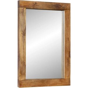 Miroir mural en bois de mango vidaXL - Rustique 70x50cm - Publicité Miroir mural en bois de mango vidaXL - Rustique 70x50cm - Publicité