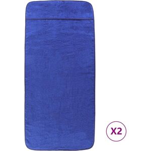 vidaXL Royal Blue Beach Towels - 2 pcs 60x135 cm - Soft, Quick Drying vidaXL Royal Blue Beach Towels - 2 pcs 60x135 cm - Soft, Quick Drying