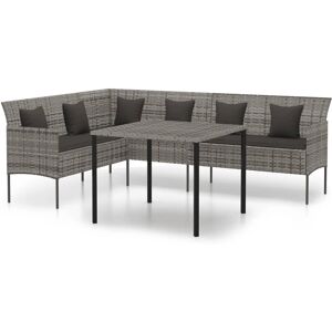 Set di Mobili da Esterno vidaXL - Rattan in Resina Resistente, Struttura in Acciaio Stabile, Cuscini Confortevoli Set di Mobili da Esterno vidaXL - Rattan in Resina Resistente, Struttura in Acciaio Stabile, Cuscini Confortevoli