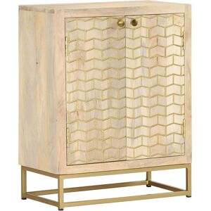vidaXL Sideboard Solid Mango Wood - 2 Doors - 70cm High vidaXL Sideboard Solid Mango Wood - 2 Doors - 70cm High