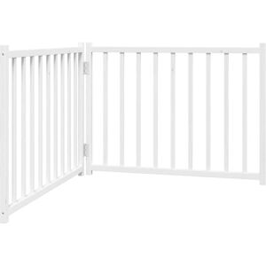 vidaXL Foldbar hundegitter 2 paneler Hvid 160 cm Massivt fyrretræ - Hundegitter vidaXL Foldbar hundegitter 2 paneler Hvid 160 cm Massivt fyrretræ - Hundegitter