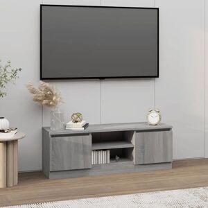 vidaXL Grey Sonoma TV Cabinet with Door - TV Cabinet vidaXL Grey Sonoma TV Cabinet with Door - TV Cabinet