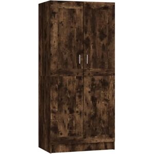 vidaXL Smoked Oak Wardrobe - Storage Closet for Clothes & Accessories vidaXL Smoked Oak Wardrobe - Storage Closet for Clothes & Accessories