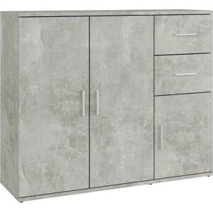 vidaXL 823273 Buffet en Bois d'Ingénierie Gris Béton - Salon - Publicité vidaXL 823273 Buffet en Bois d'Ingénierie Gris Béton - Salon - Publicité
