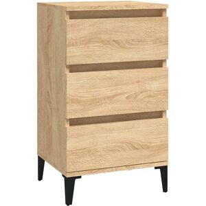 vidaXL Chevet en Chêne Sonoma - Table de Nuit avec 3 Tiroirs - Publicité vidaXL Chevet en Chêne Sonoma - Table de Nuit avec 3 Tiroirs - Publicité