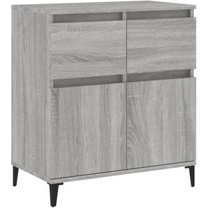 vidaXL 819690 Graues Sonoma Sideboard - Stauraumschrank für Zuhause vidaXL 819690 Graues Sonoma Sideboard - Stauraumschrank für Zuhause
