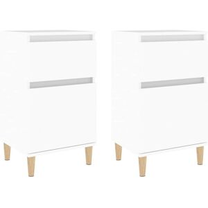 vidaXL Nightstand - White - Nightstand/Bedside Table vidaXL Nightstand - White - Nightstand/Bedside Table