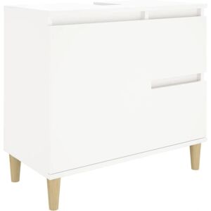 vidaXL White Bathroom Cabinet 65x33x60 cm Engineered Wood vidaXL White Bathroom Cabinet 65x33x60 cm Engineered Wood