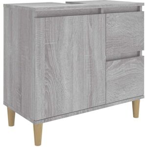 vidaXL Grå Sonoma Badekabinet - Oppbevaringsmøbel til bad vidaXL Grå Sonoma Badekabinet - Oppbevaringsmøbel til bad