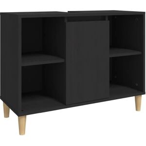 vidaXL Bathroom Vanity Sink Cabinet Black 80x33x60 cm vidaXL Bathroom Vanity Sink Cabinet Black 80x33x60 cm