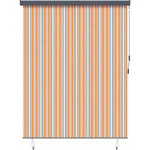 vidaXL Outdoor Roller Blind - Yellow & Blue - 220x250cm vidaXL Outdoor Roller Blind - Yellow & Blue - 220x250cm