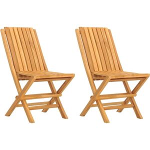 vidaXL Gartensessel - Teak - Klappstuhl für Außen vidaXL Gartensessel - Teak - Klappstuhl für Außen