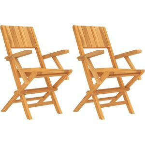 vidaXL Outdoor-Stuhl - Klappbarer Gartensessel aus Teak vidaXL Outdoor-Stuhl - Klappbarer Gartensessel aus Teak