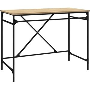vidaXL Sonoma Oak Desk - Industrial, Spacious, Stable - Desk vidaXL Sonoma Oak Desk - Industrial, Spacious, Stable - Desk
