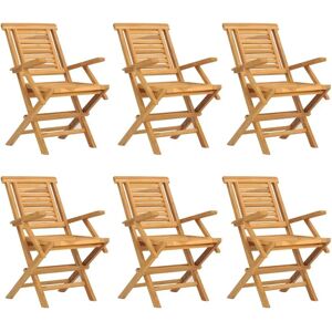 VidaXL Outdoor Stuhl - Klappbarer Teak-Gartensitz VidaXL Outdoor Stuhl - Klappbarer Teak-Gartensitz